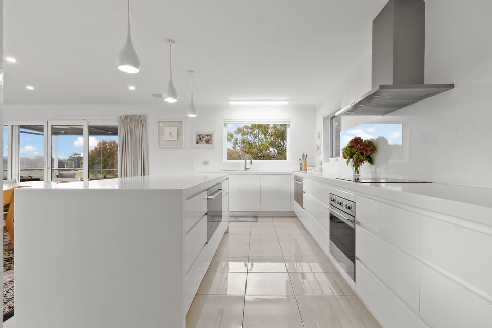 A huge well stocked kitchen perfect for every occasion.