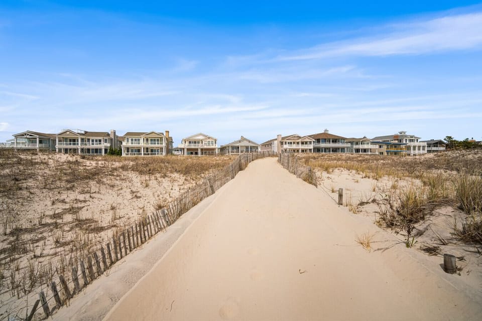 Private path leading directly from your door to the soft beach dunes.