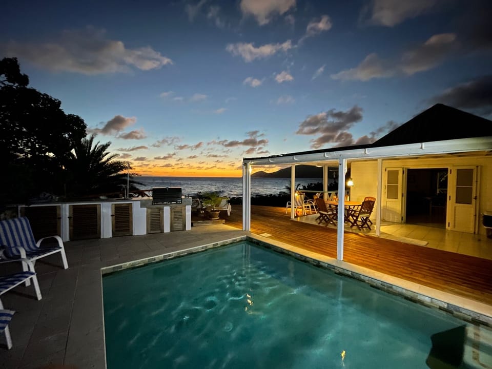 Sunset views from Shell Villa