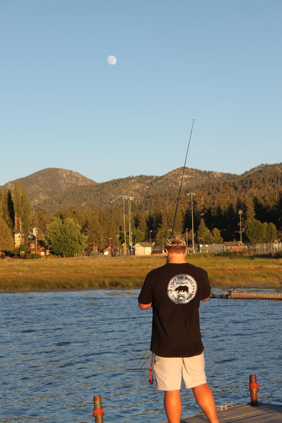 Fishing off the dock