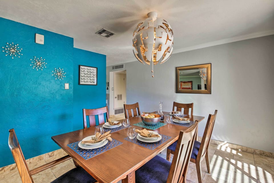 Gather around the dining table for a memorable family meal.