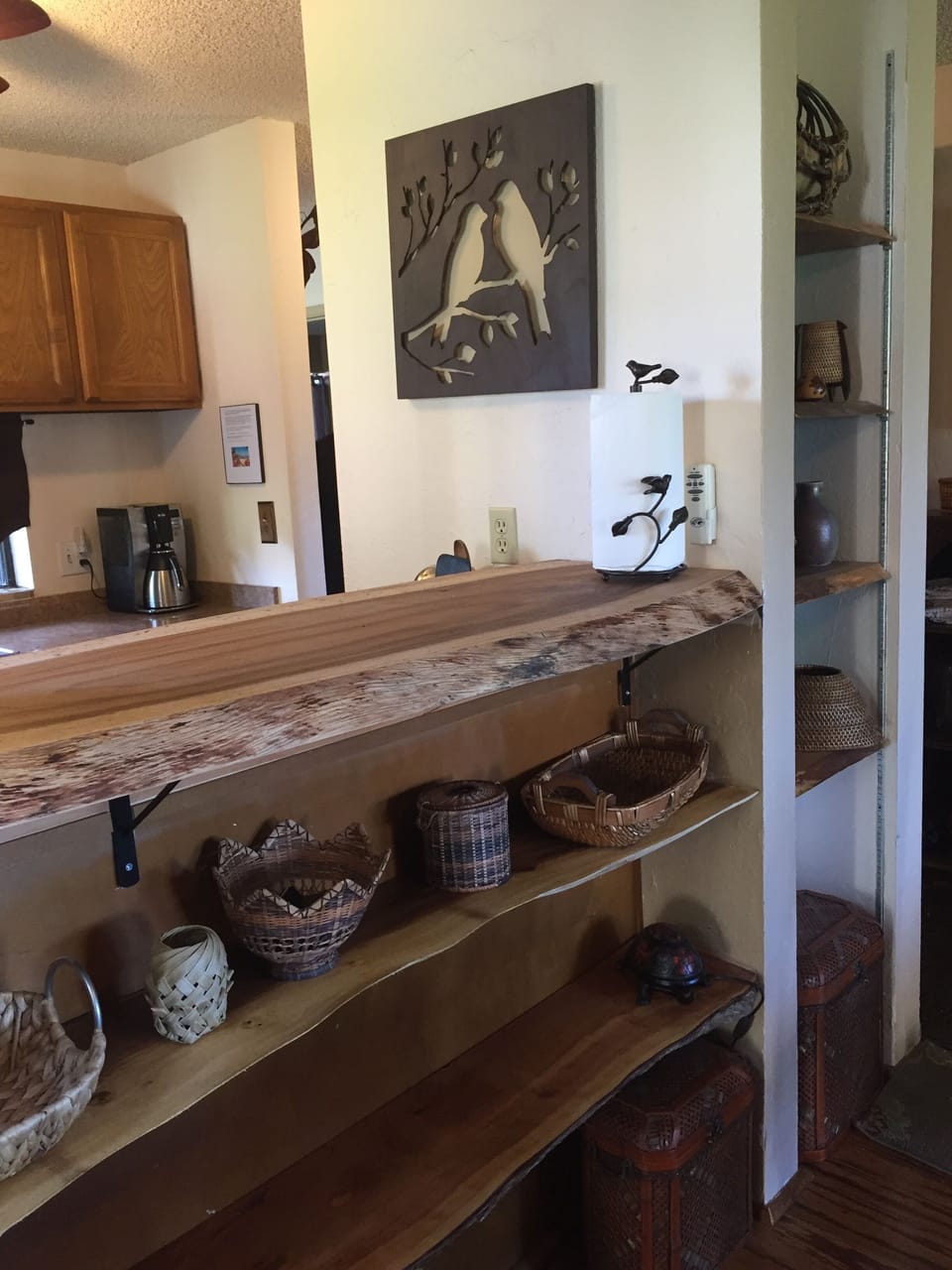 Monkey Pod Bar and Shelving