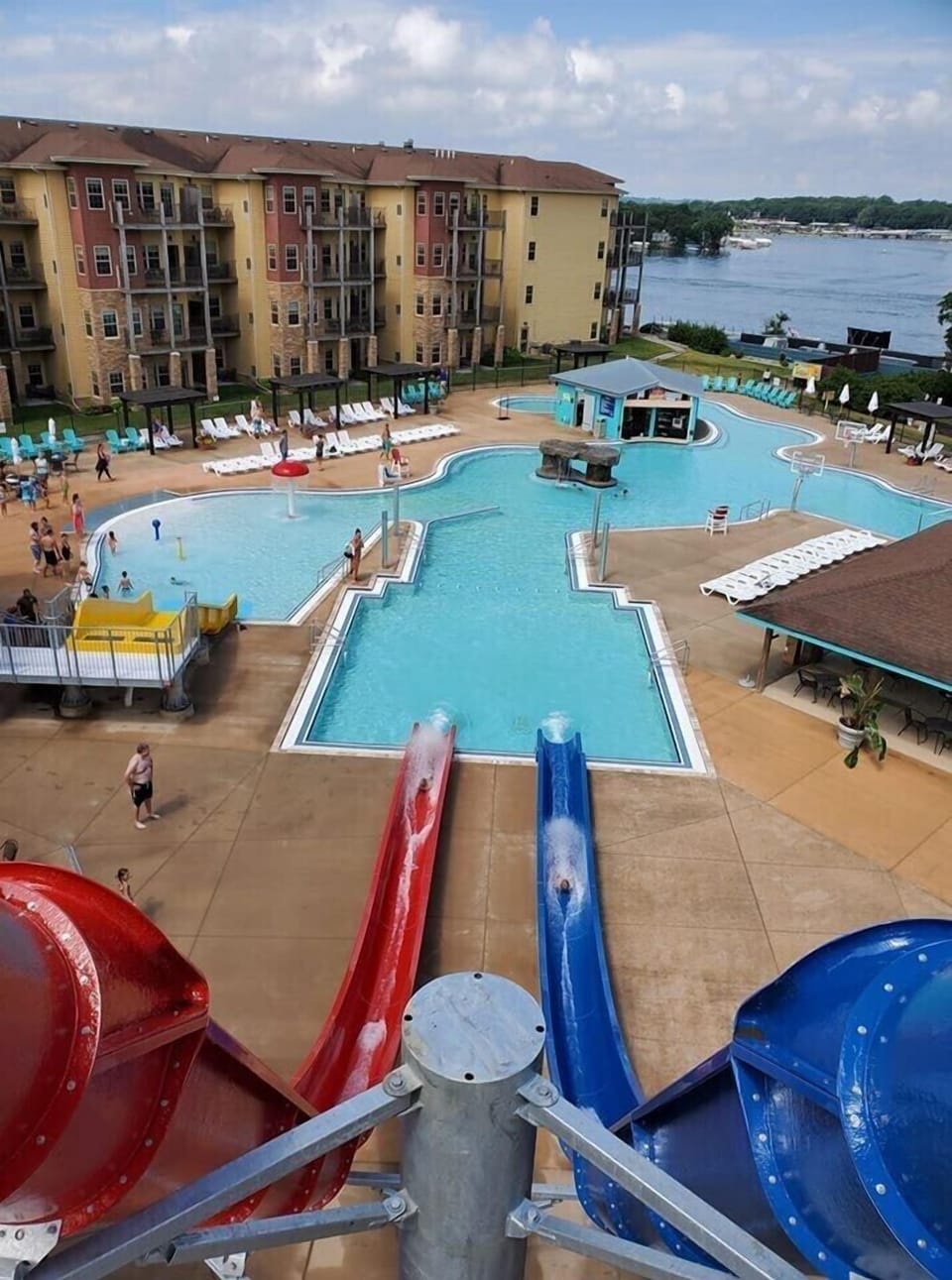 The new outdoor pool is open!!   