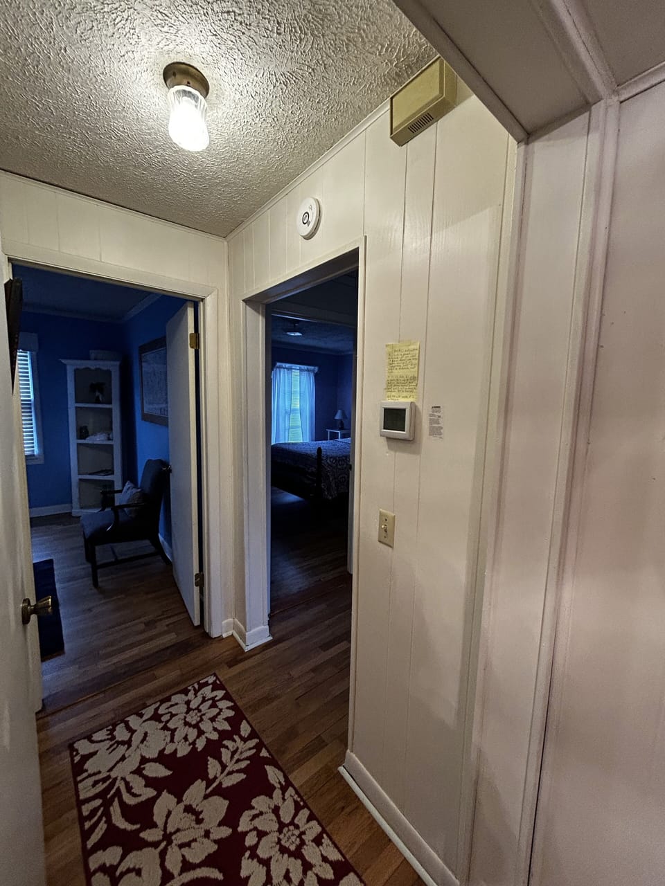 Programable thermostat for dual system HVAC.