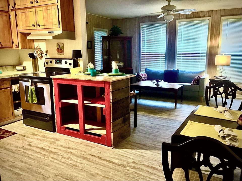 New solid plank flooring throughout great room