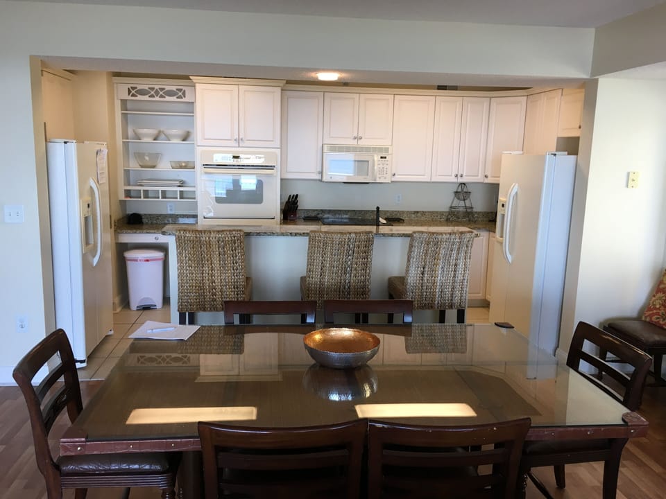 Beautiful well equipped kitchen!  Two fridges, two dishwashers, double oven’s!