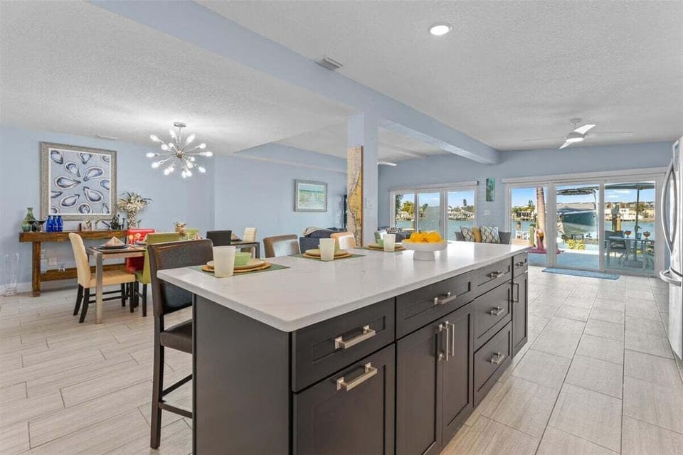 Updated and fully equipped with premium appliances, a coffee maker (Keurig & Standard). Plenty of counter space for cooking which also doubles as a breakfast bar.