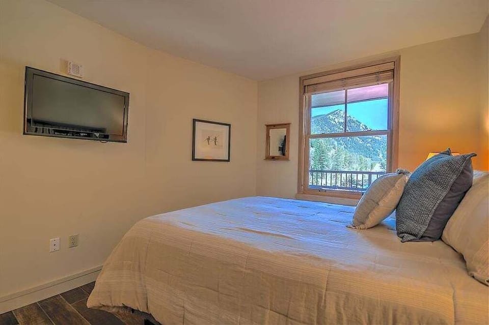 Bedroom also offers a television - all the comforts of home