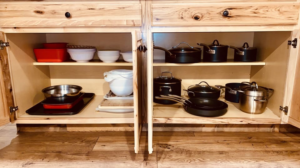 kitchen pots and pans