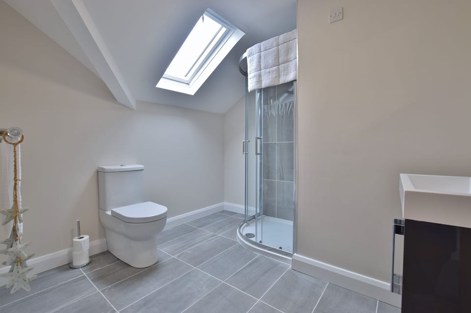 Main shower room on 2nd floor