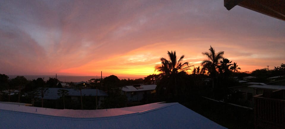 Sunset from the lanai..