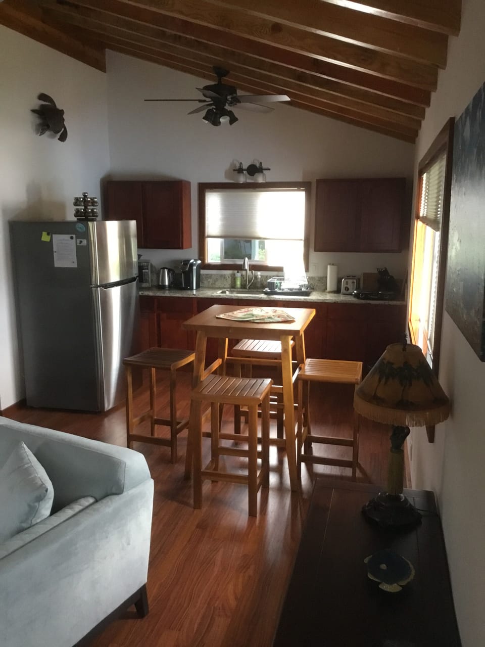 Kitchen with bistro table 