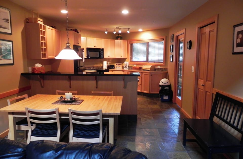 Open plan living and dining