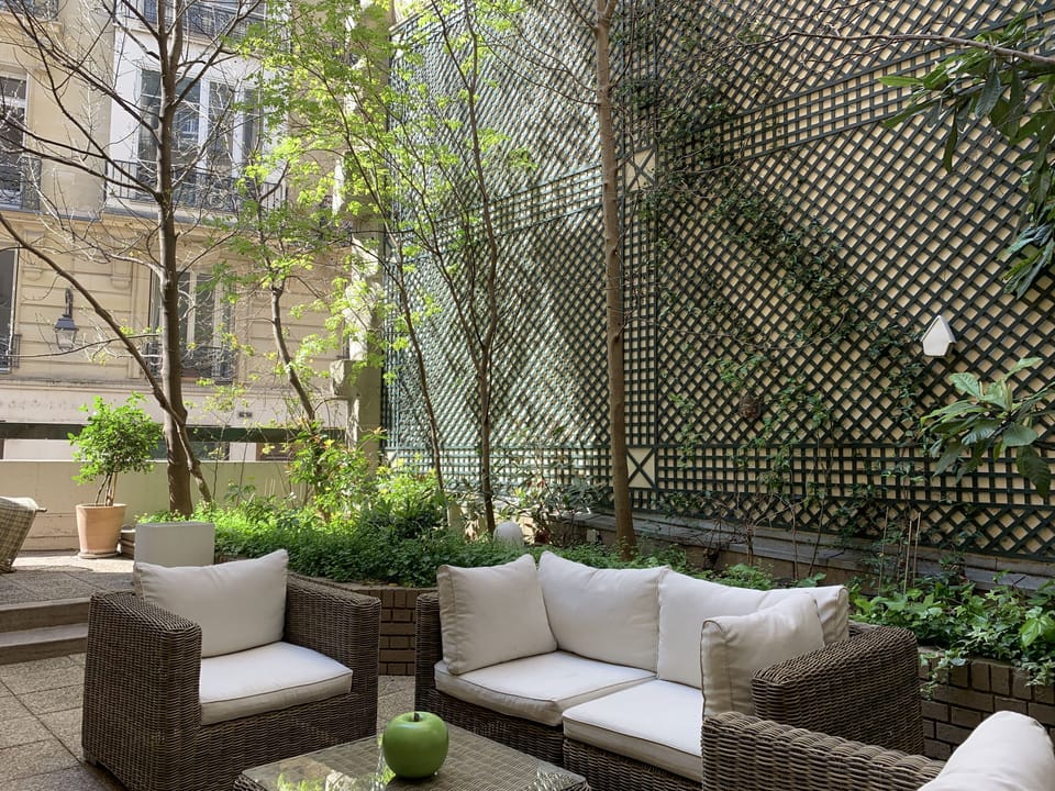 The terrace in Spring...