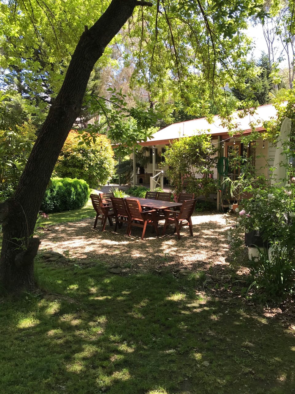 Backyard with BBQ 