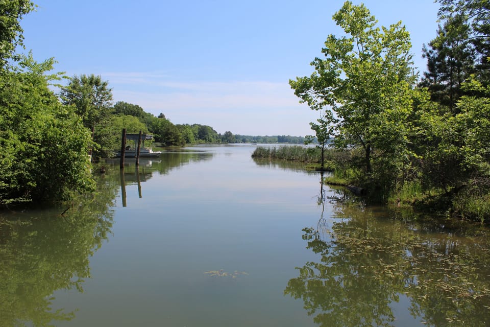 As you enter the home you see through to the dining area and great room TV