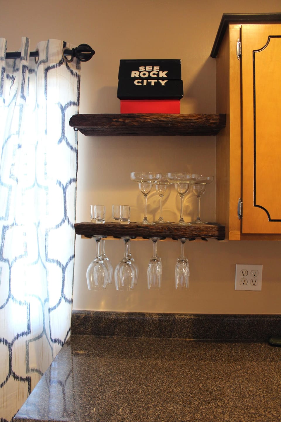 A glass of wine or other adult beverage.  We have you covered.  