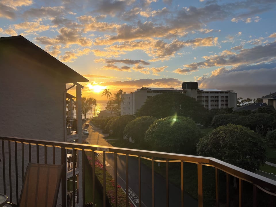View from the living room balcony.
