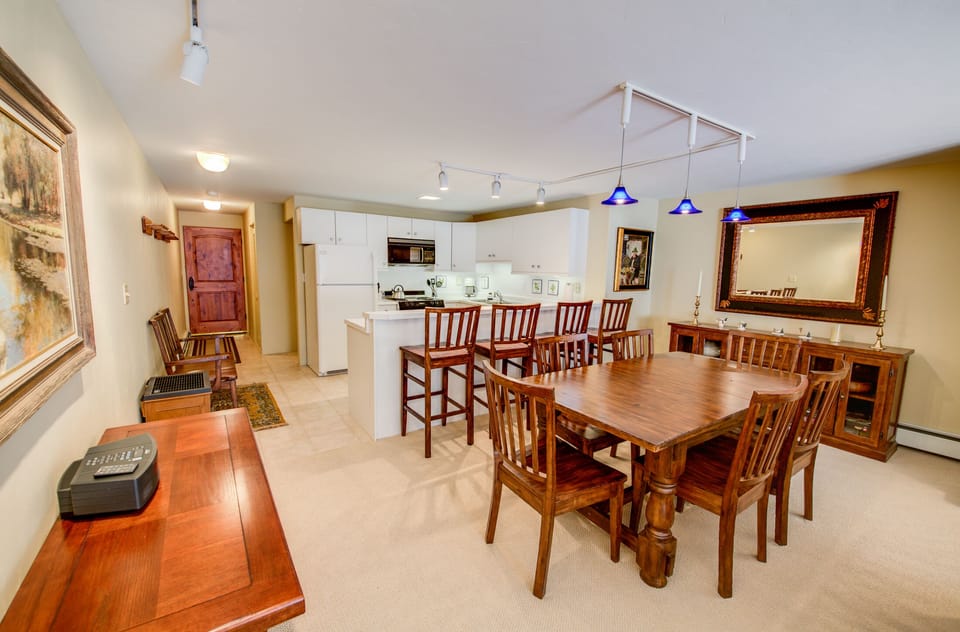 Dining Room & Kitchen Looking Towards Front Door
