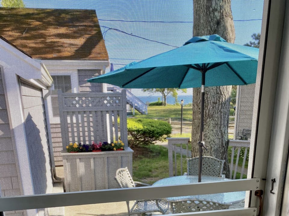 View of the ocean from living room