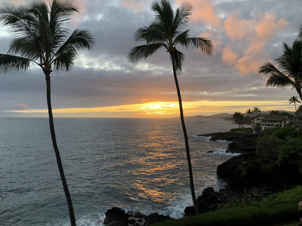 View of the coastline west of the condo