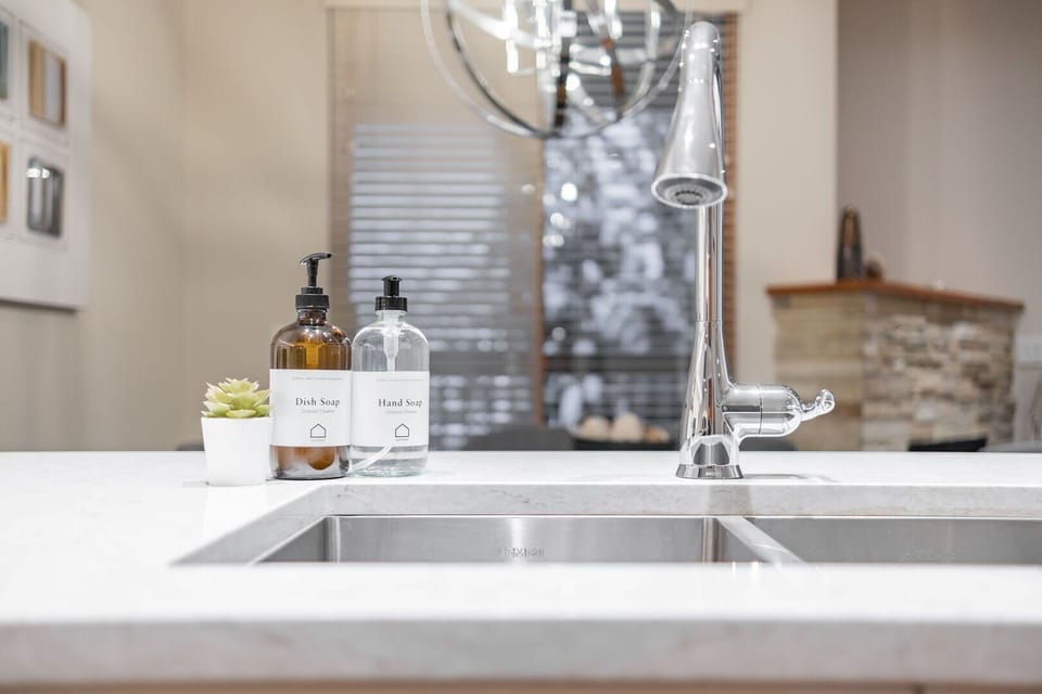 Complimentary hand and dish soap