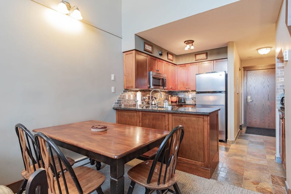 Dining and kitchen area