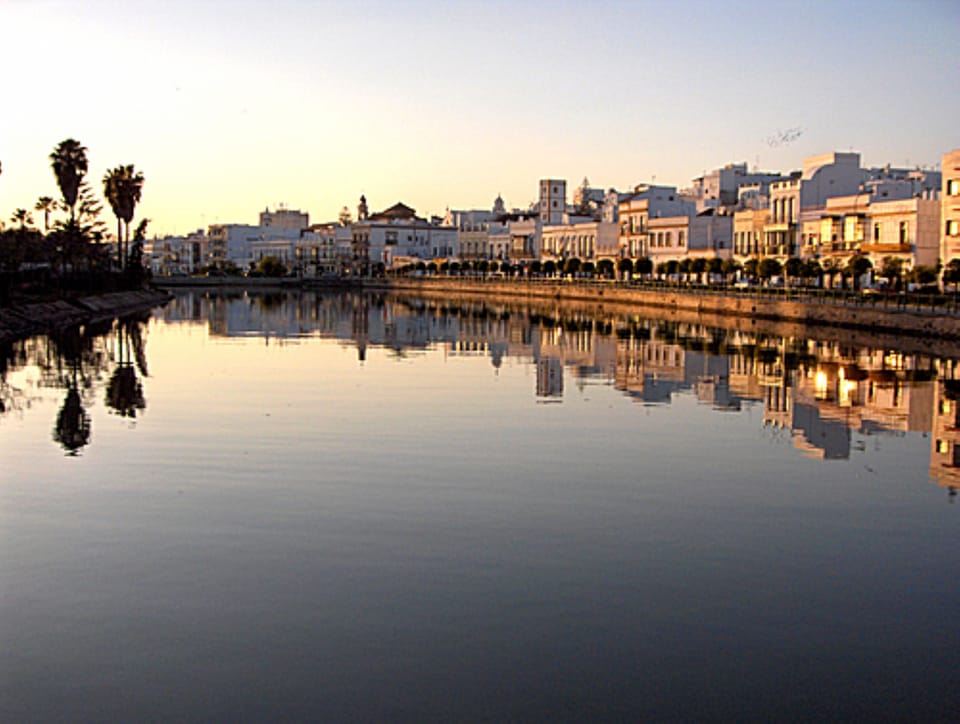 The Spanish town of Ayamonte less than 15 mins