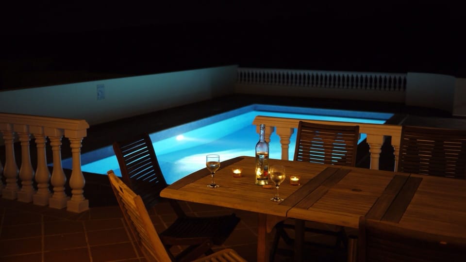 Pool at night