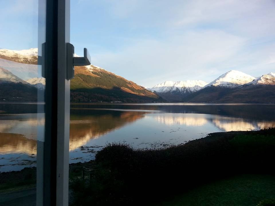 View from upstairs bedroom window on a winter's day.