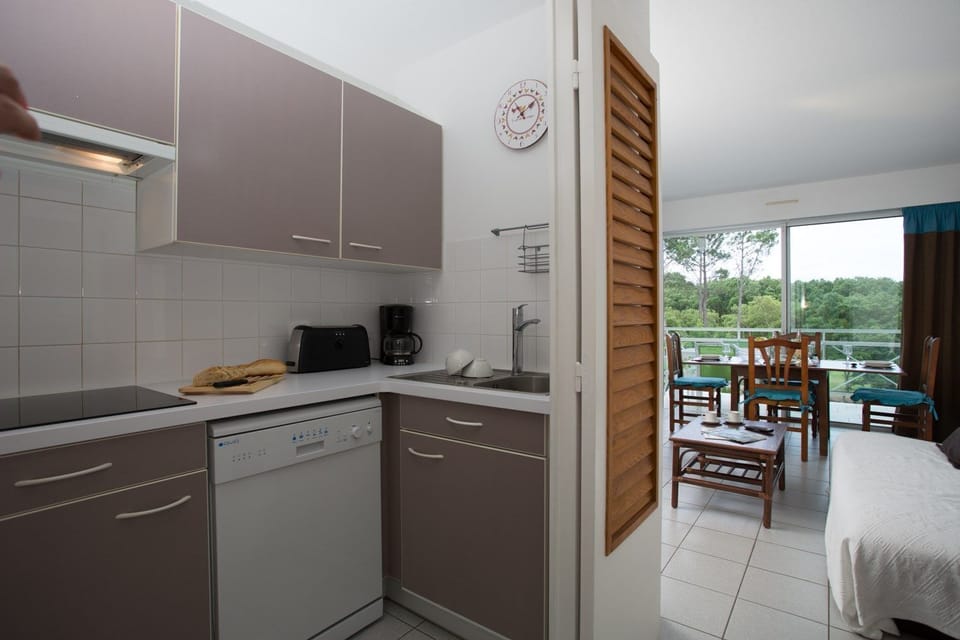 The kitchen comes equipped with everything you need.