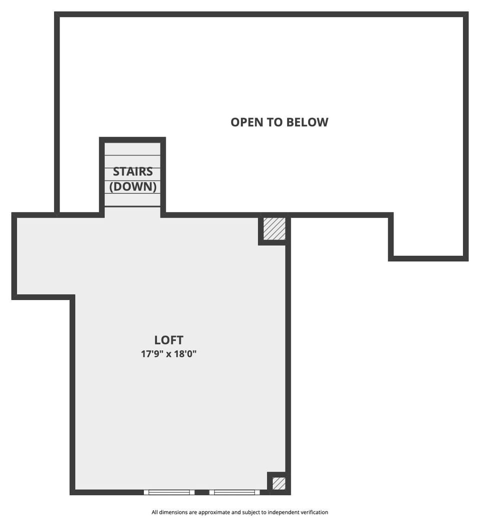 Loft above master suite