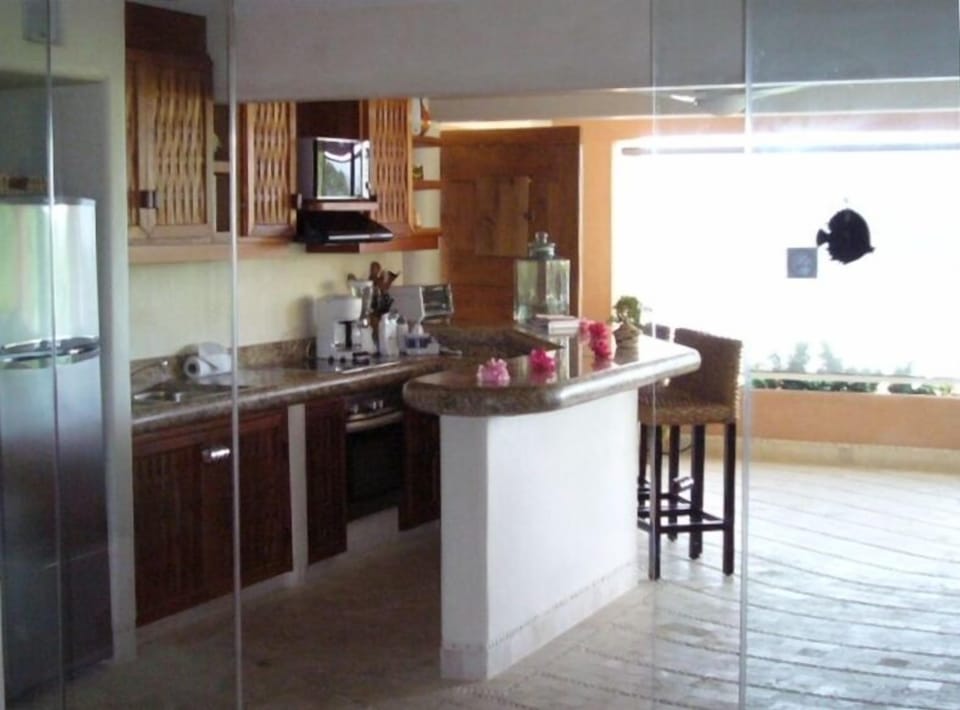 Kitchen with great views