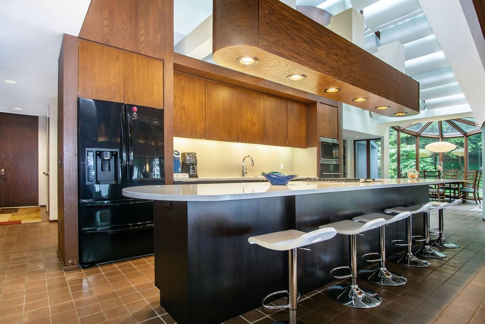 Full-sized appliances and plenty of space to prepare meals and gather in kitchen