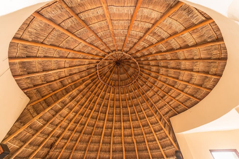 Maya style Palapa Roof - Villa Mariposa Tankah Tulum Mexico 3 bedroom vacation rental home