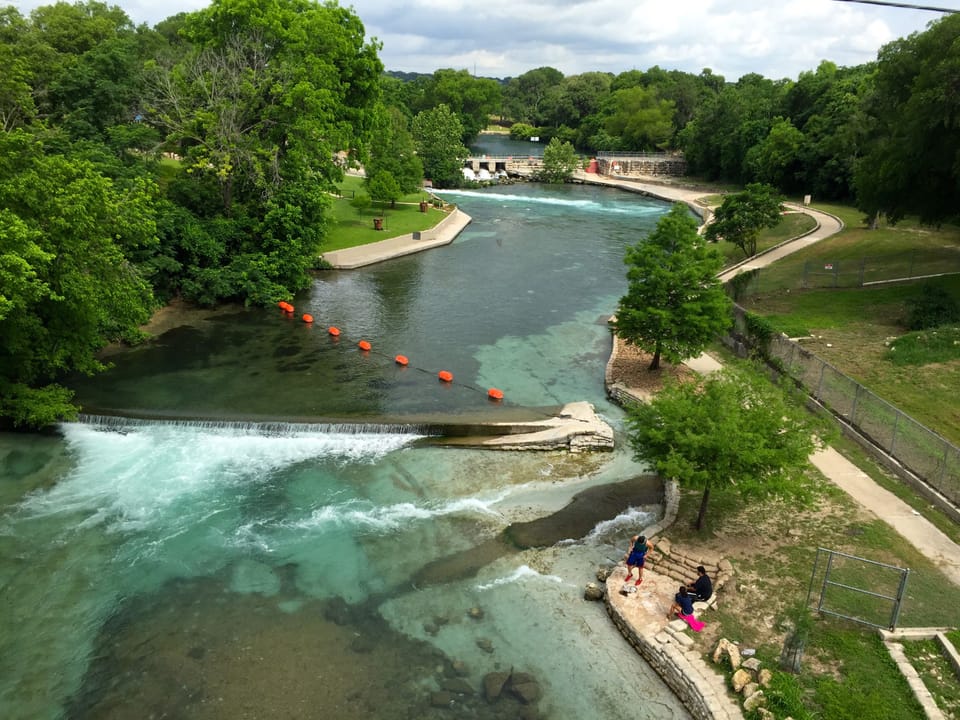 Tube Chute on the Comal River at Prince Solms Park