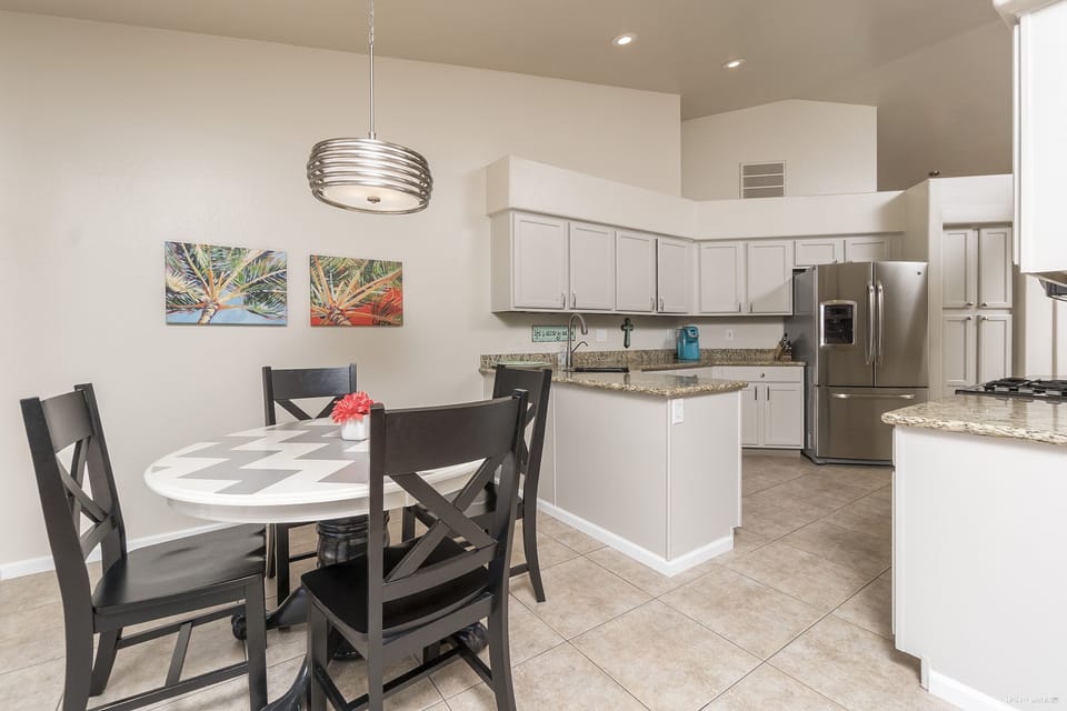Looking back into the kitchen