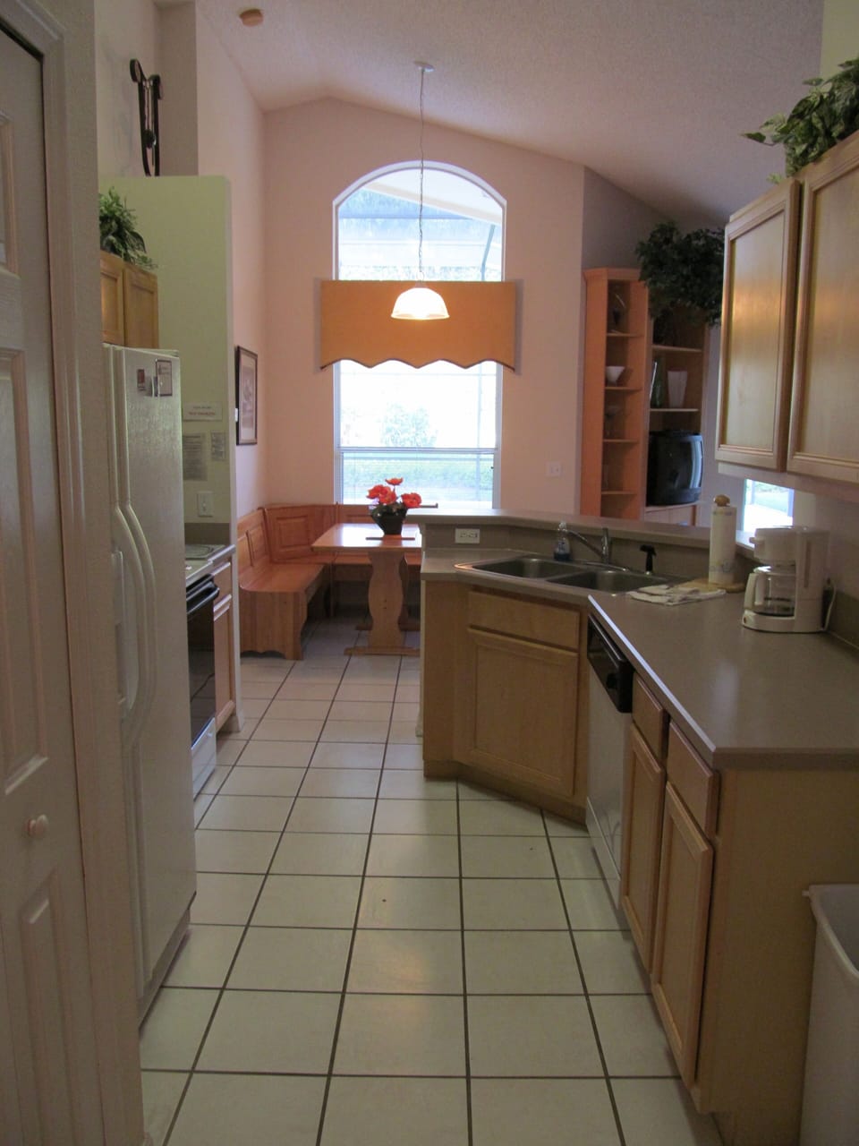 View through kitchen.