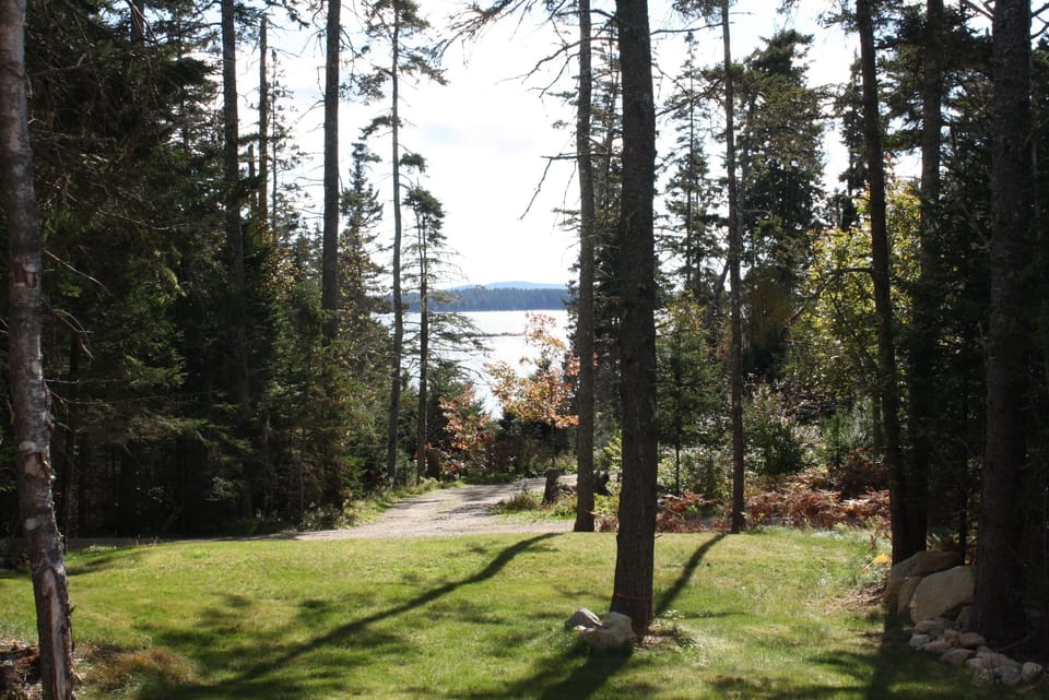 Isle au Haut Mountain in the distance