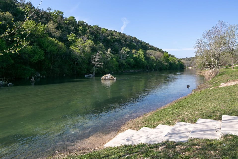 Steps for easy access into river