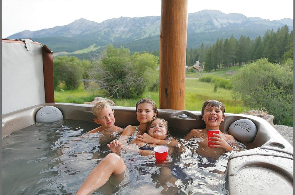 hot tub fun - (children require adult supervision)