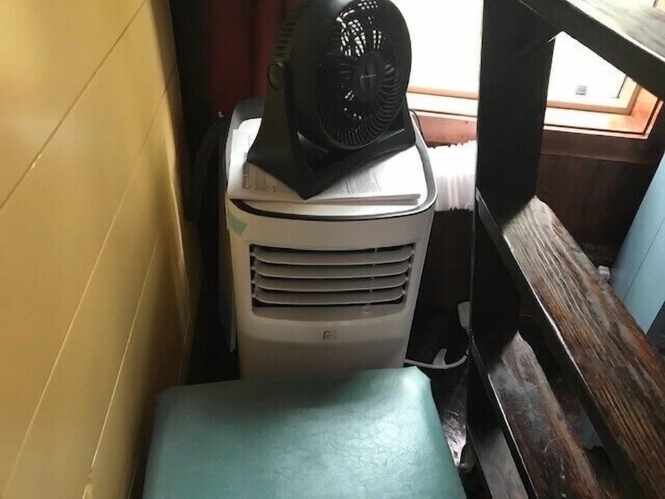 Portable air conditioner if needed.  