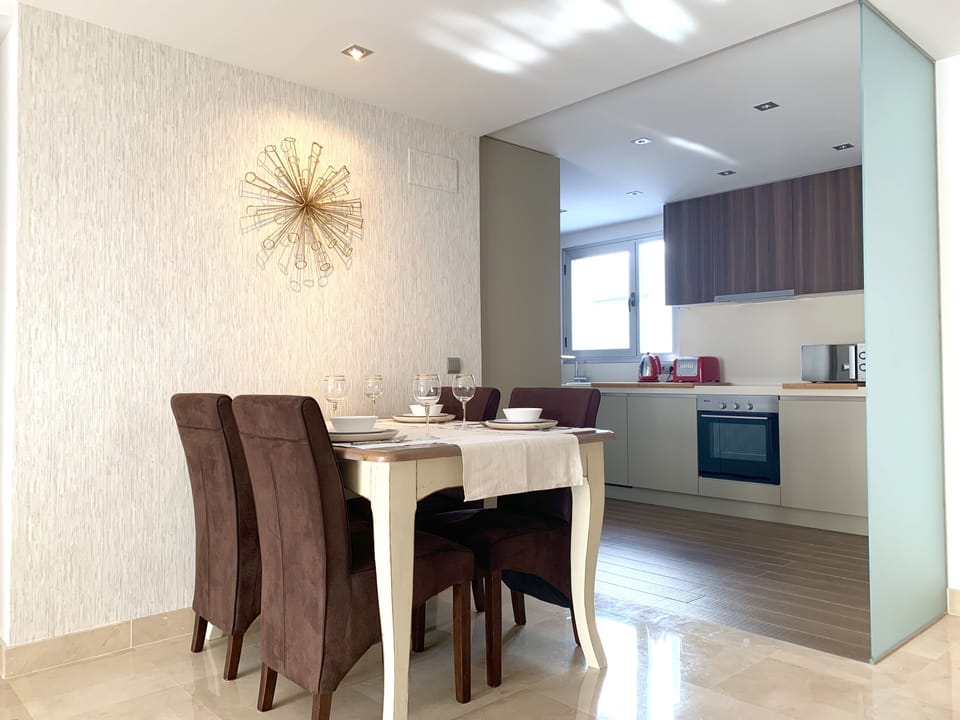 Open Dining and modern Kitchen 