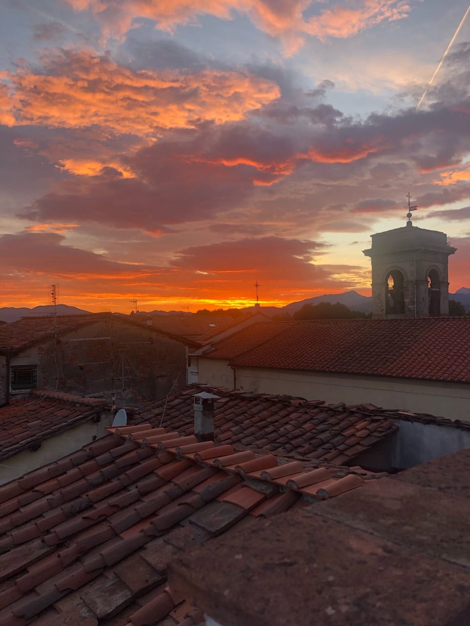 Sunset from the terrace 