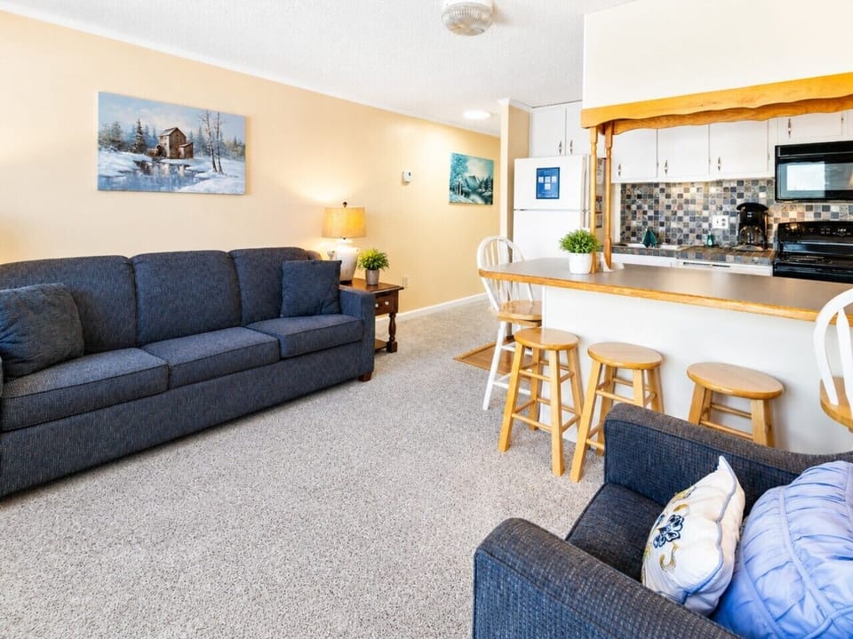 Comfortable and relaxing foldout couch.