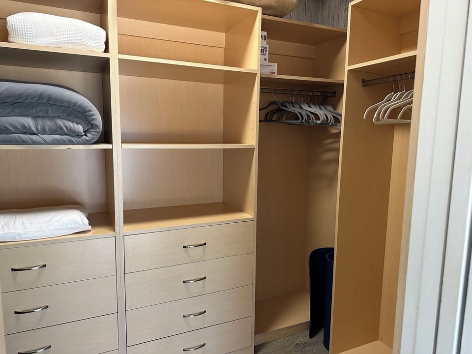 Large primary  bedroom closet