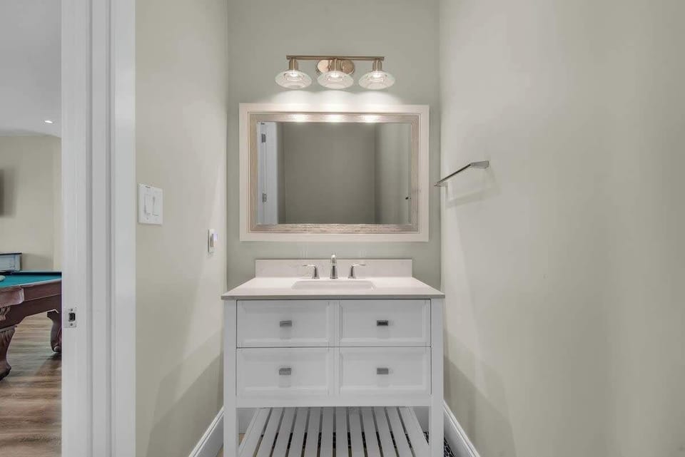 Third Floor Bathroom Just off of The Media & Pool Table Room