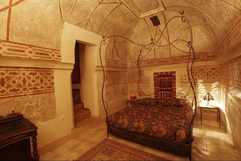 Bedroom - A converted 200 year old hammam with intact architectural details