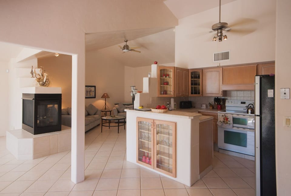 Compact Kitchen area.  Fully appointed.
