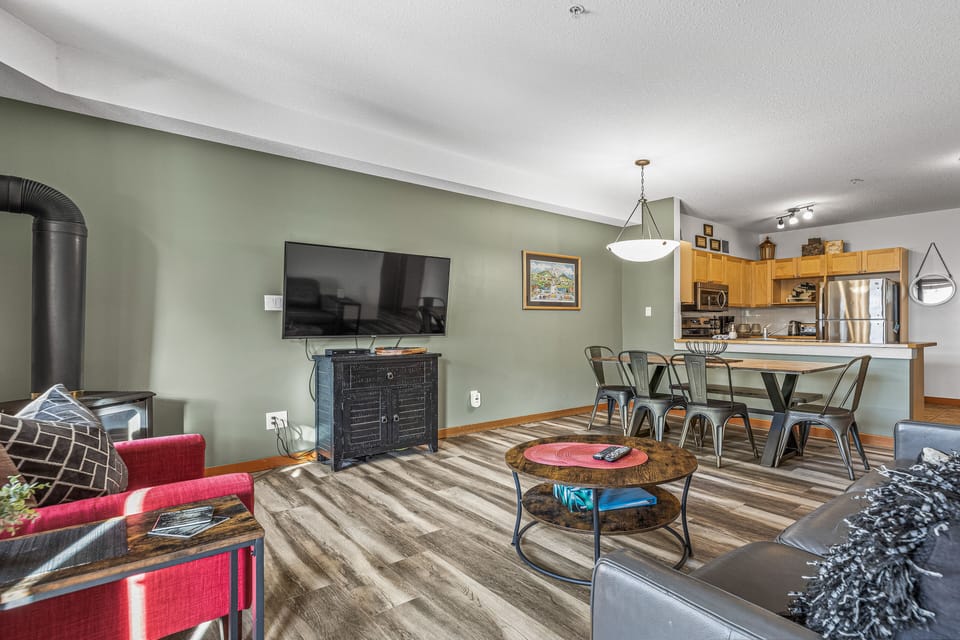 Living and Dining area open to Kitchen. 
